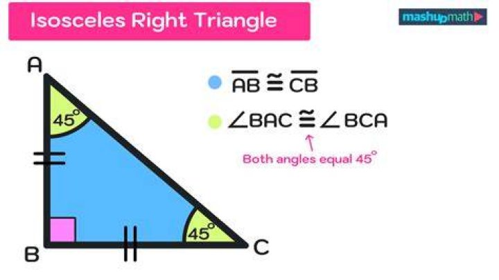 Can an isosceles triangle be a right angle triangle