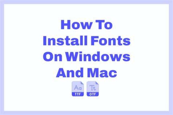 Can I install Windows fonts on Mac?