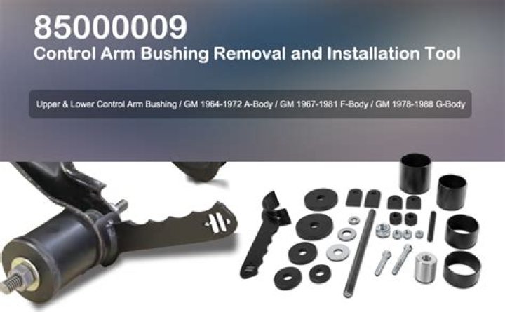 Can you just replace control arm bushings
