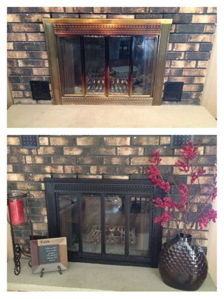 Can you paint brass fireplace insert