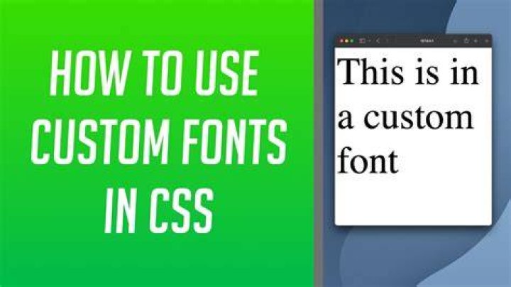 Can you use custom fonts in HTML?