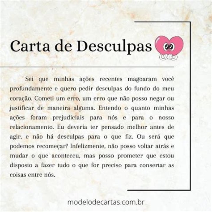 Como pedir desculpas?