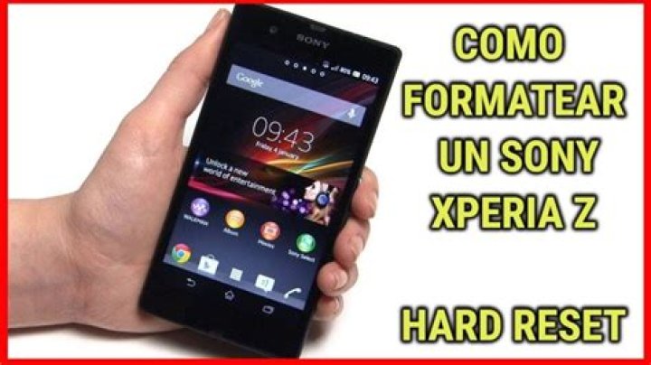 Como resetear un Sony Ericsson Xperia?