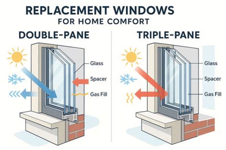 Do double pane windows reduce heat?