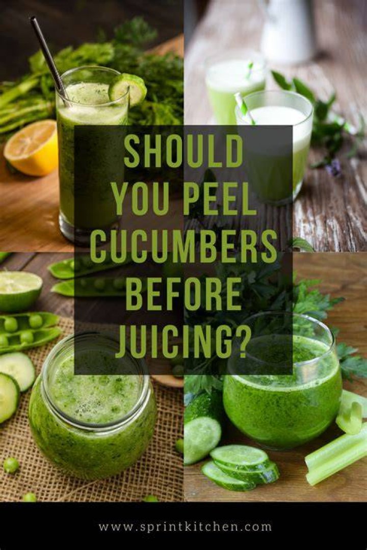Do you peel cucumbers before juicing