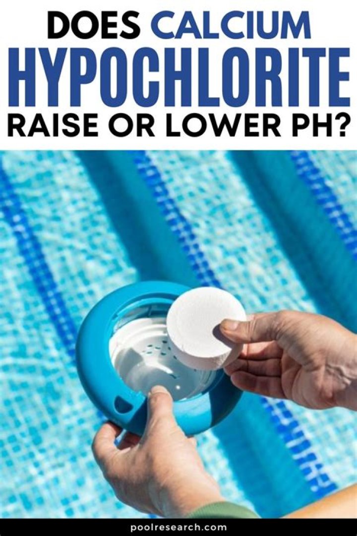 Does calcium hypochlorite raise CYA