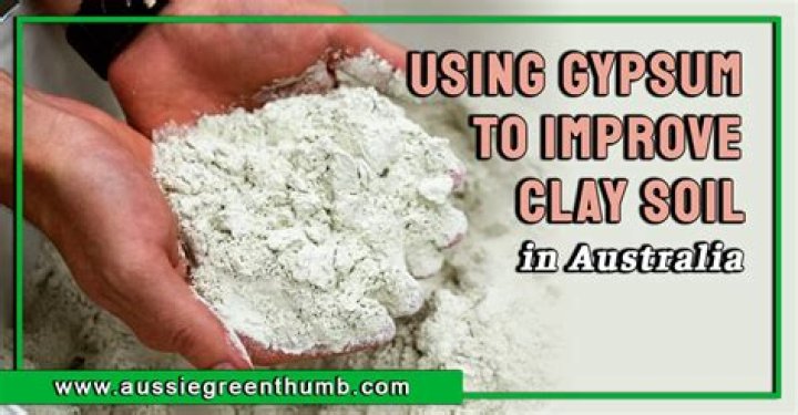Does Gypsum break down clay