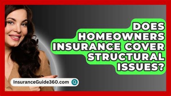 Does homeowners insurance cover structural issues?