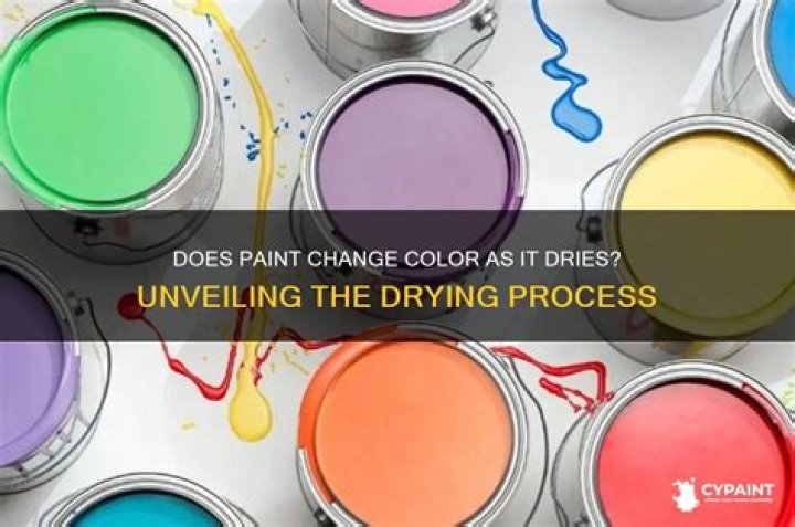 Does paint change Colour over time