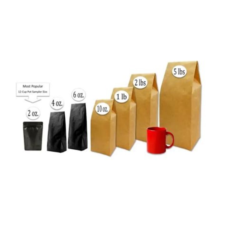 How big is an average coffee bean?
