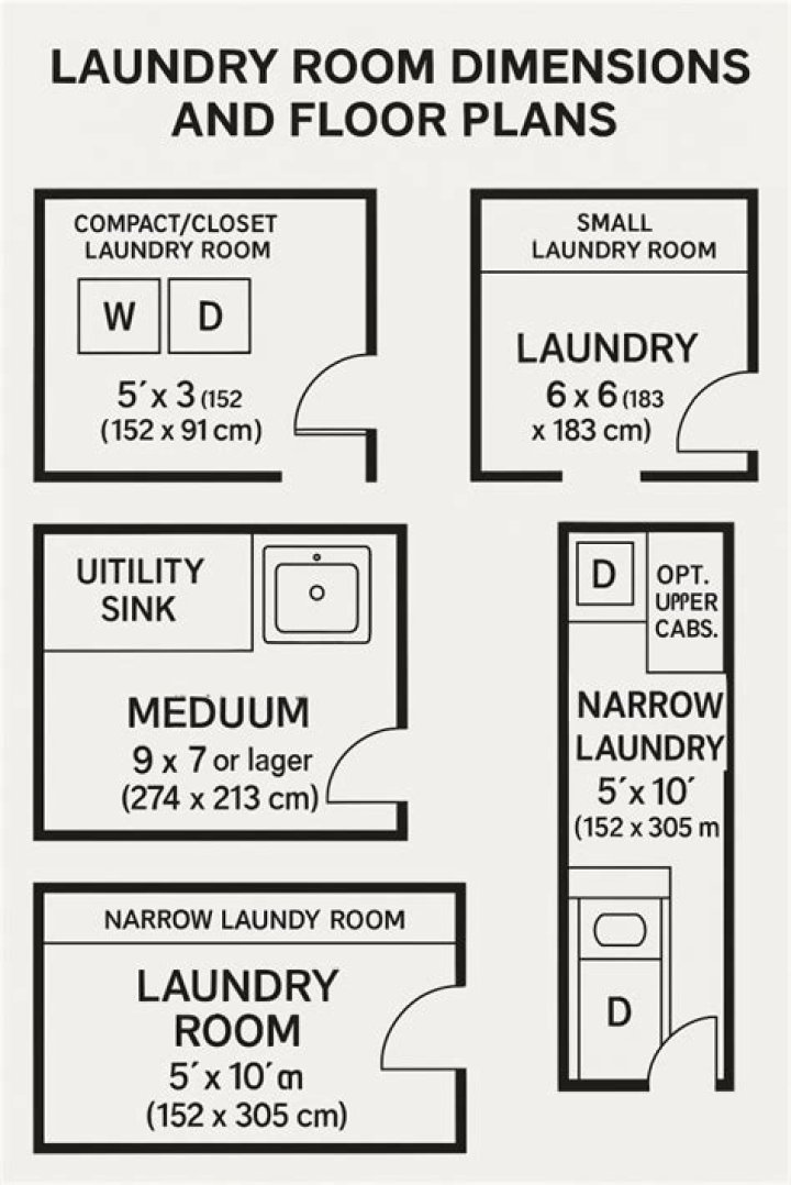 How big is the average laundry room