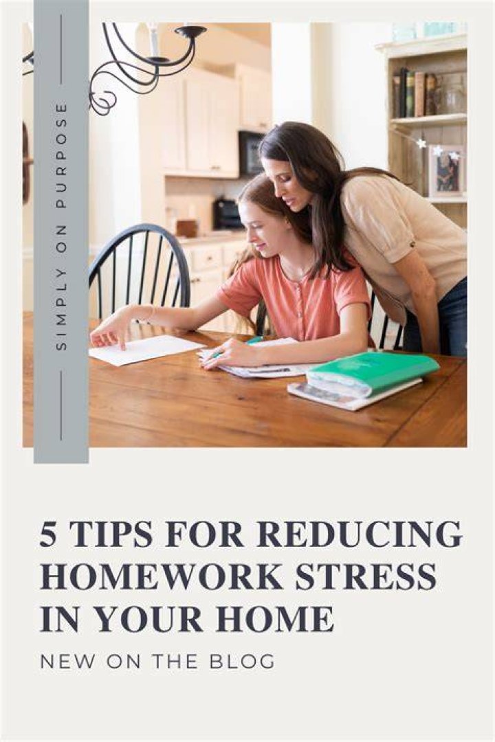 How can homework reduce stress?
