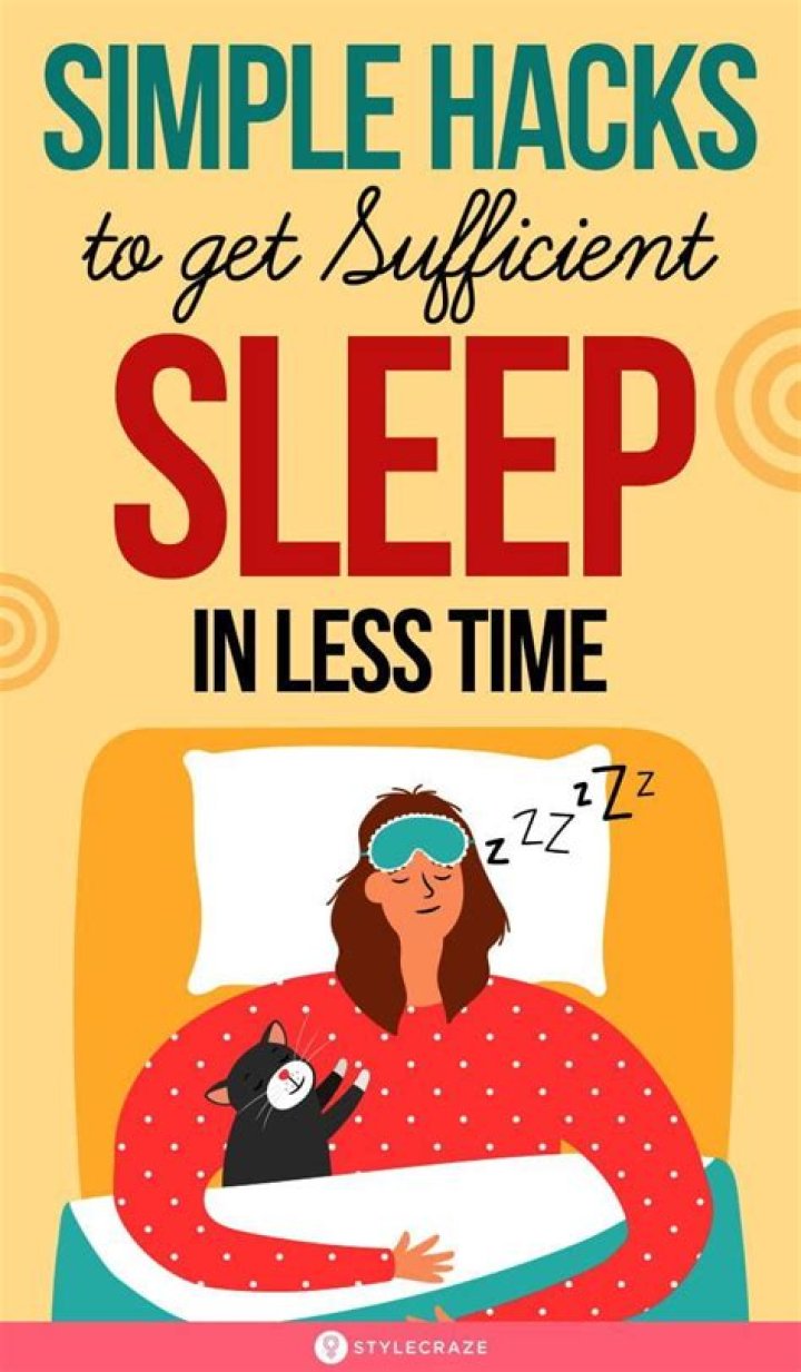 How can I get sufficient sleep in less time?