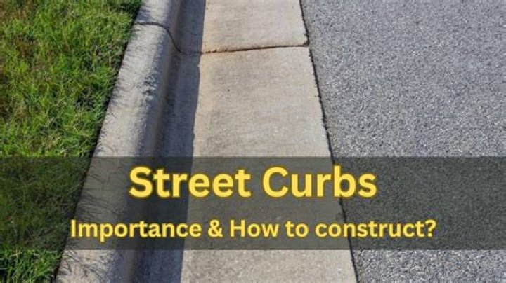 How deep should concrete curbs be?
