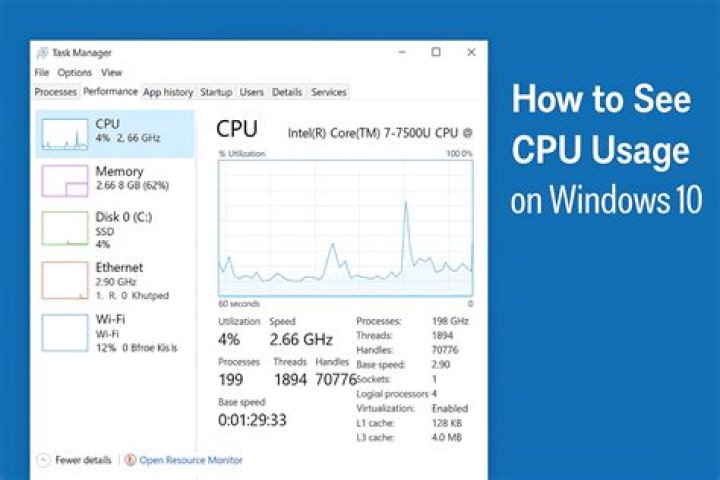 How do I check my CPU usage on Windows Server