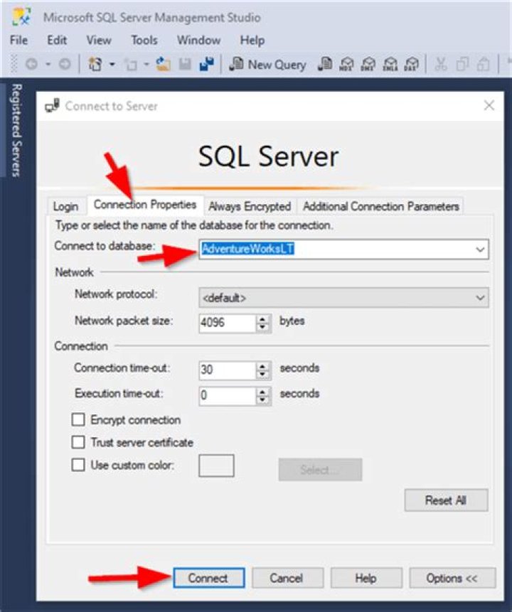 How do I connect to a local SQL Server