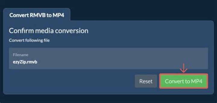 How do I convert RMVB to MP4?