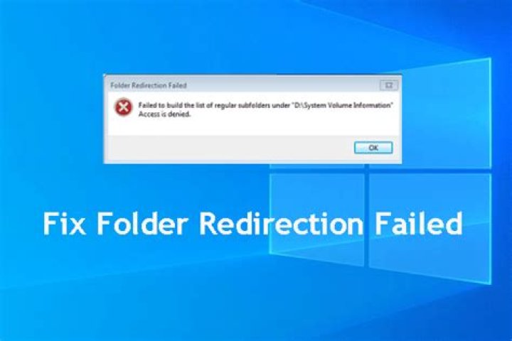 How do I fix folder redirection issues?