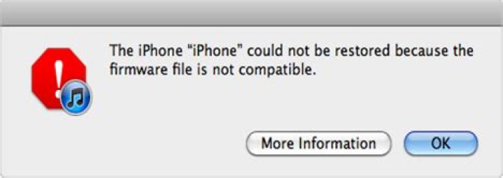 How do I fix iPhone firmware not compatible?