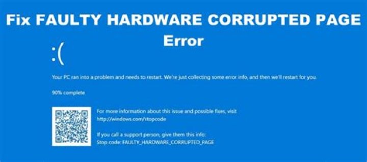 How do I fix stop code corrupt hardware corrupted page?