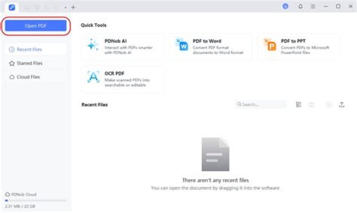 How do I open a PDF file?