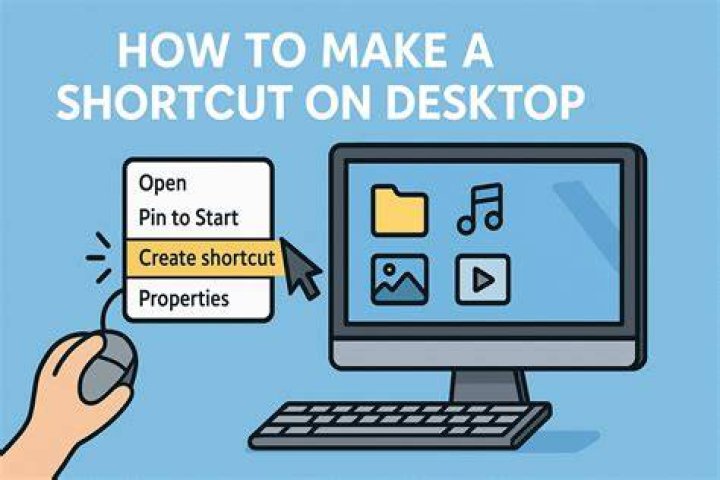 How do I put a document shortcut on my desktop?