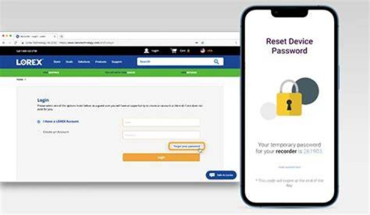 How do I reset my Lorex camera password?