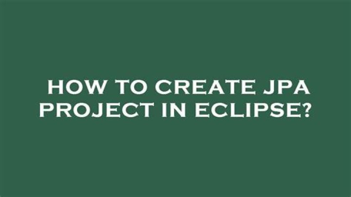 How do I run a JPA project in Eclipse?