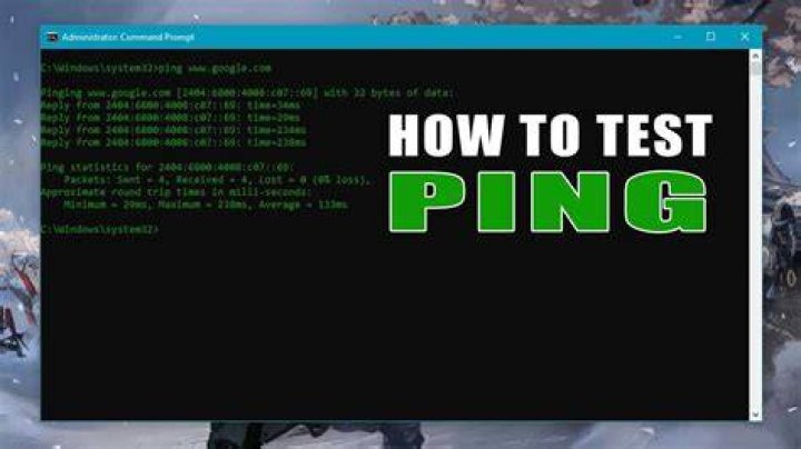 How do I run a ping test in terminal?