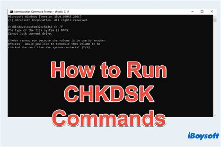 How do I run chkdsk from command prompt?
