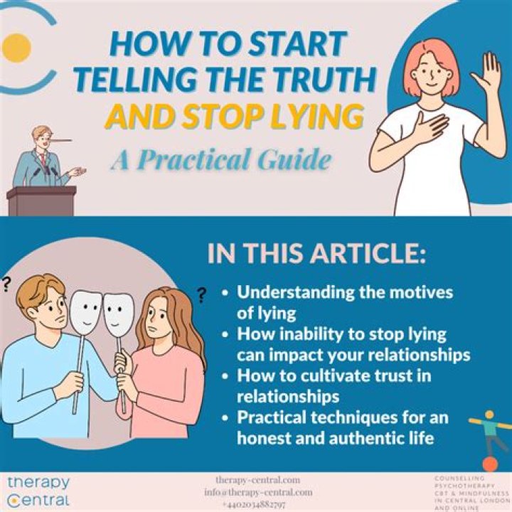 How do I stop lying completely?