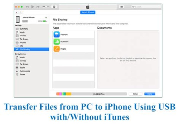 How do I transfer files from iPhone to Windows computer?
