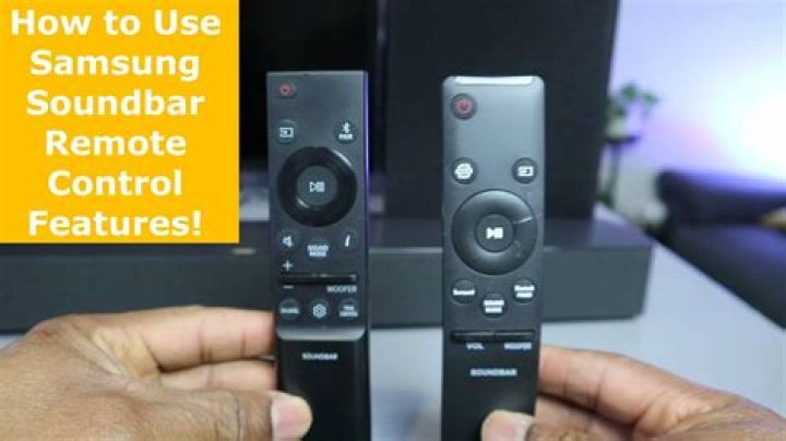 How do I use Samsung Soundbar remote?
