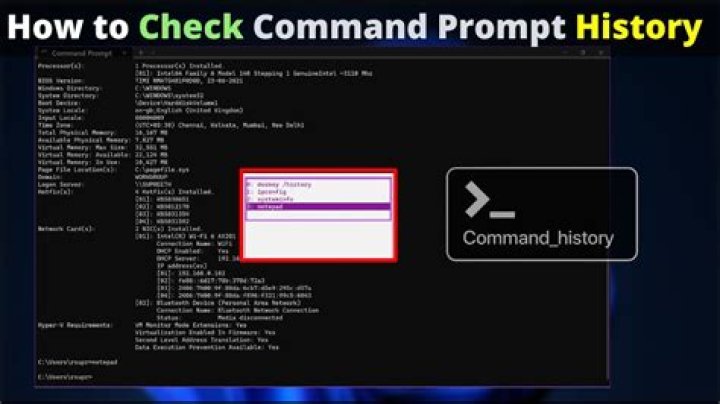 How do I view command line history?