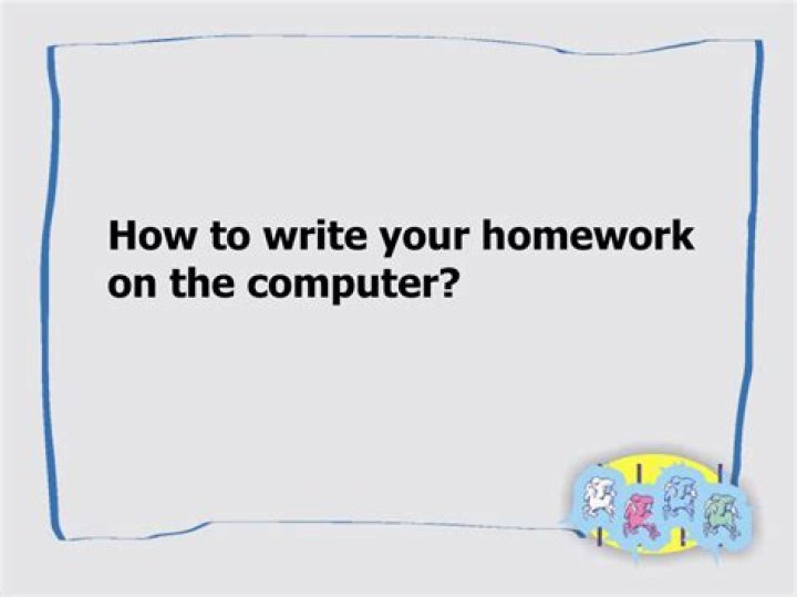 How do I write my homework?