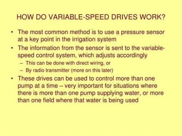 How do variable speed drives work?
