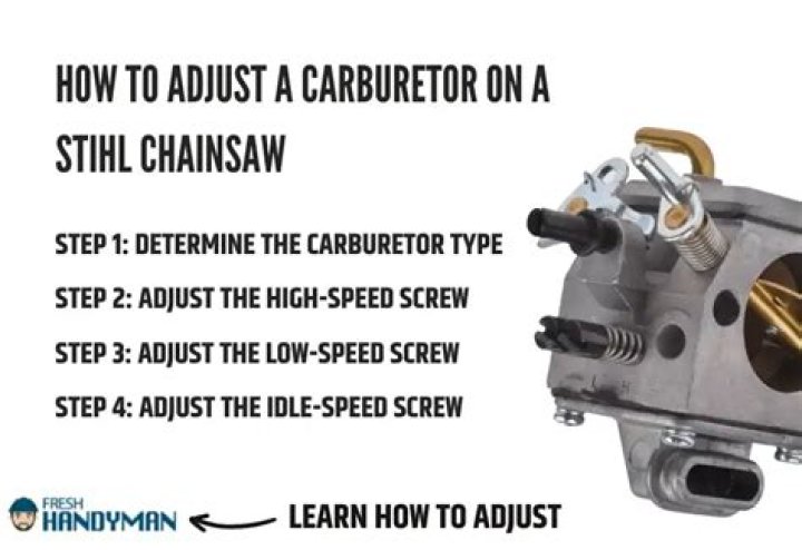 How do you adjust a high low chainsaw