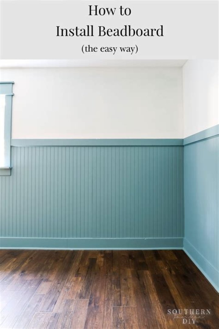 How do you attach beadboard panels?