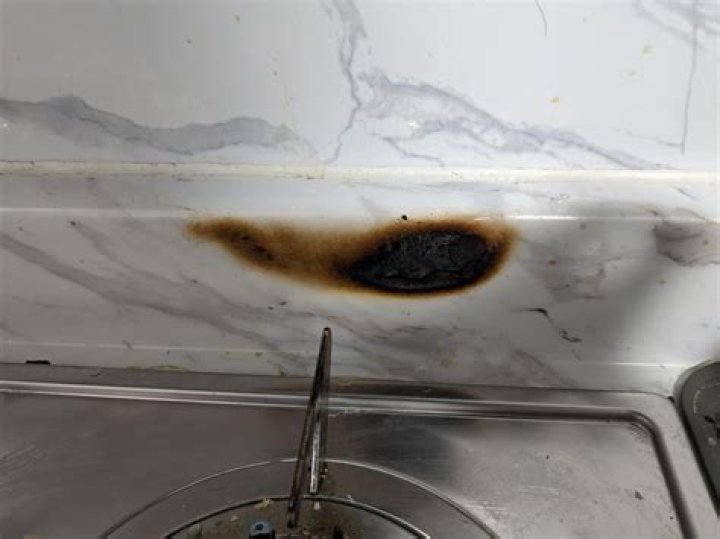 How do you burn a countertop