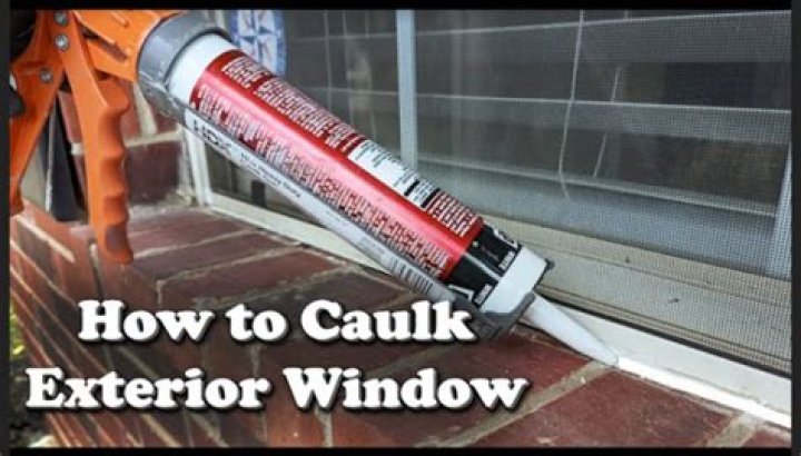 How do you caulk a window inside
