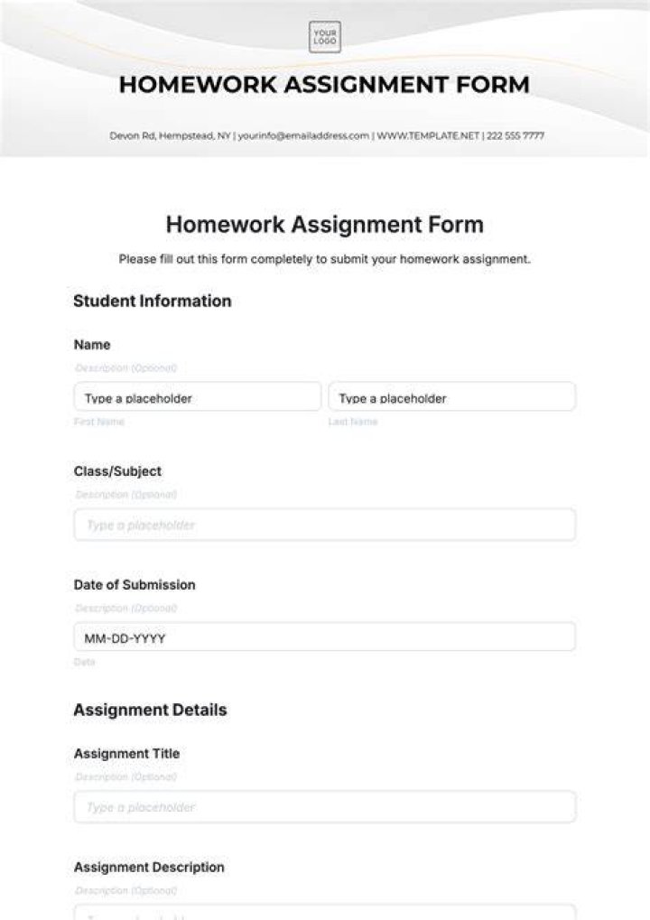 How do you cite a homework assignment?