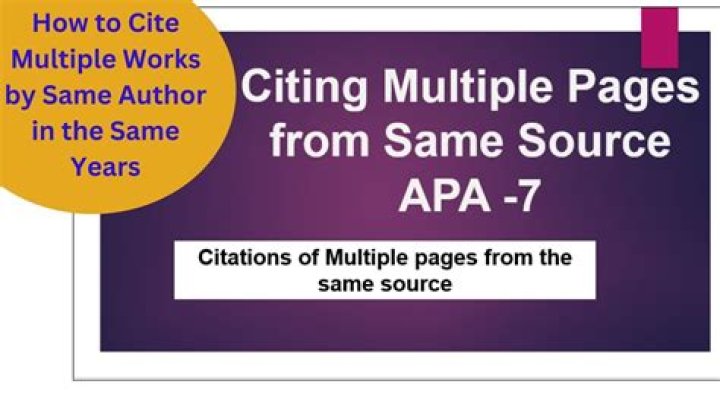 How do you cite a website with multiple pages?