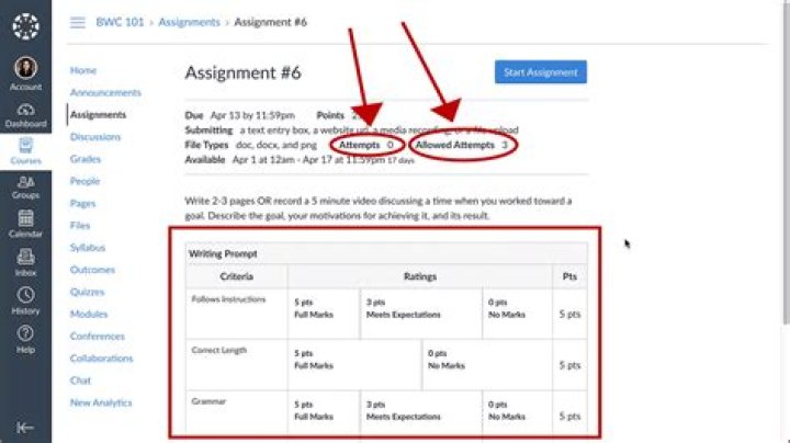How do you complete missing assignments?