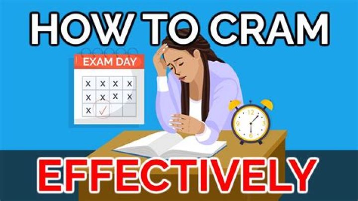 How do you cram for homework?
