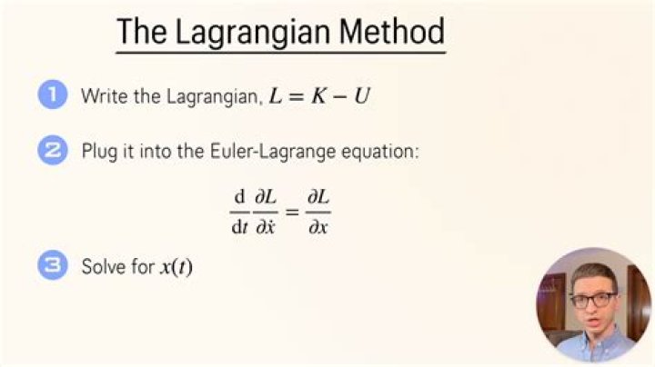 How do you do the Lagrangian method?