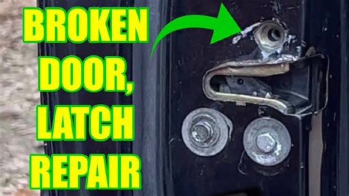 How do you fix a broken latch?