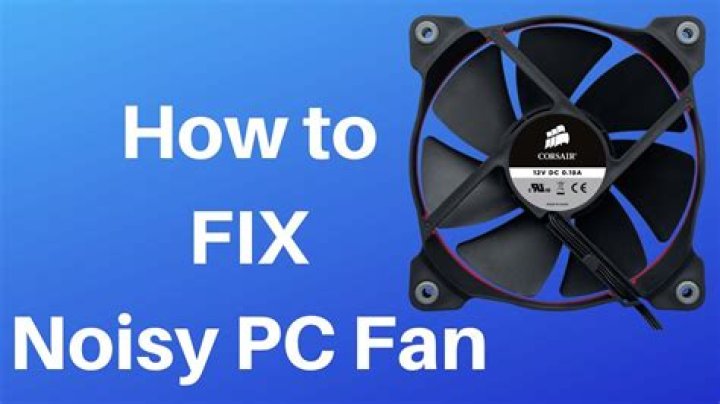 How do you fix a noisy computer fan?