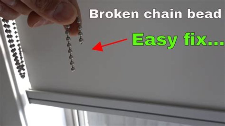 How do you fix broken plastic mini blinds?
