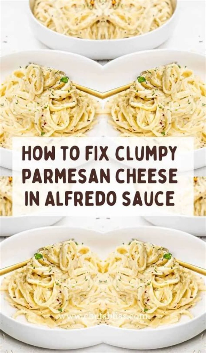 How do you fix clumpy parmesan sauce?