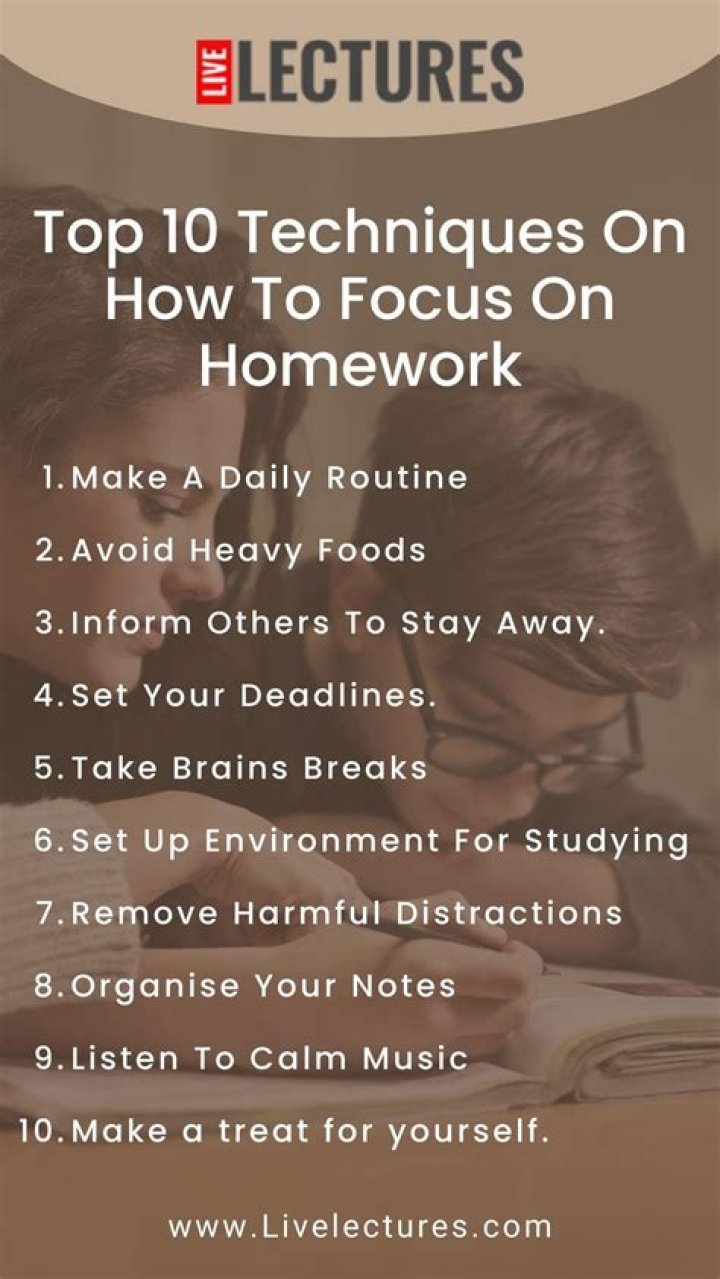 How do you focus on homework Reddit?